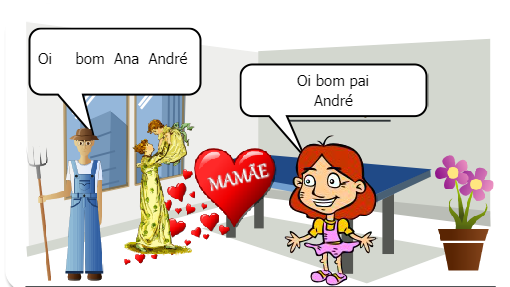 Menina que tinha família e amigos e era muito feliz.