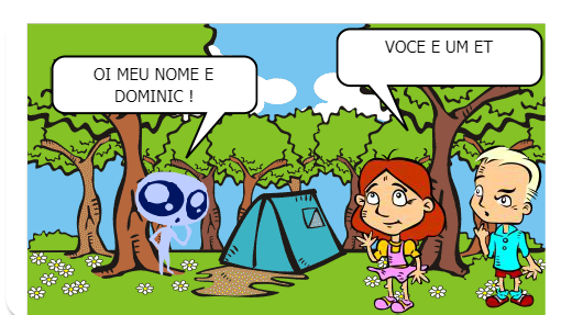 um et chegou a terra