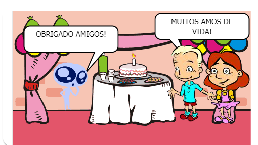 um et chegou a terra