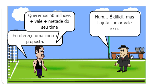 Finalmente a negociação acaba. O contrato milionário de Lajota Junior será assinado pelo Vila Zumbi FC.