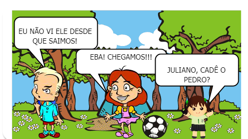 EM UM BELO DIA DE VERÃO NAS FÉRIAS QUATRO AMIGOS RESOLVERAM ACAMPAR...