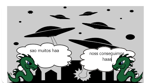 sao dois dragoes forte protegendo a terra dos aliens