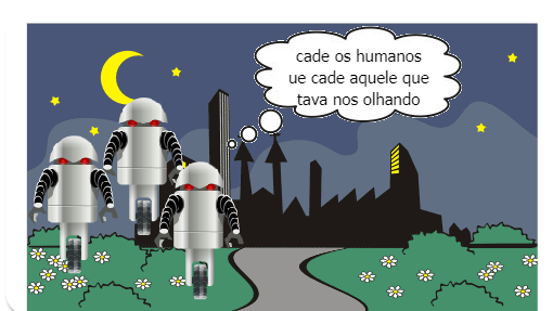 robos que vem do espaço para ajudar os humanos,mais todos acham que eles vieram para acaber com a humanidade