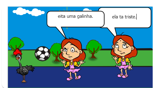 Em uma tarde nebulosa de segunda feira (já começou mal),duas primas faram lindas e plenas para o curso.