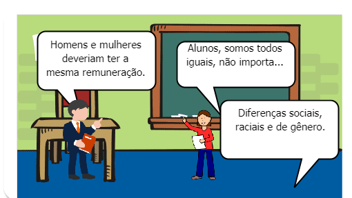 Embora tenhamos as nossas diferenças físicas, somos todos iguais.