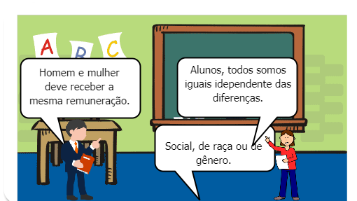 Embora tenhamos as nossas diferenças físicas, somos todos iguais.