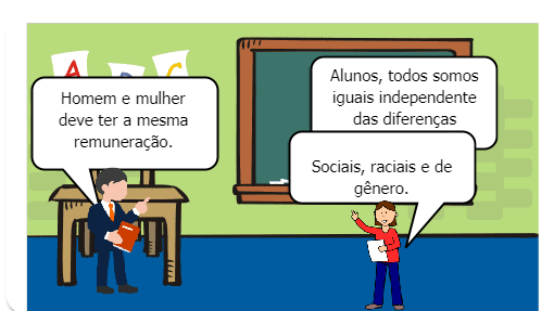 Embora tenhamos as nossas diferenças físicas, somos todos iguais.