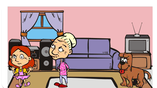 Lis falou que um de seus coleguinhas estava rindo dela por usar franjinha e também ria de sua outra amiguinha por que ela só gostava de vestido rosa.