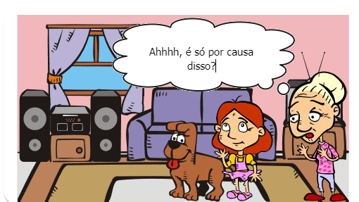 Lis triste dava carinho em seu cão Arthur, enquanto Vovó Rose explicava que ela tinha que fazer o que fosse melhor, sem se importar com a opinião dos outros.