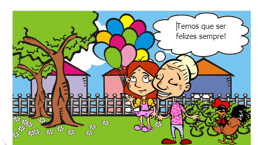 Quer continuar de franjinha? E Lis ficou feliz em poder escolher e decidiu que não ligaria mais para as bobagens de seus colegas de classe.