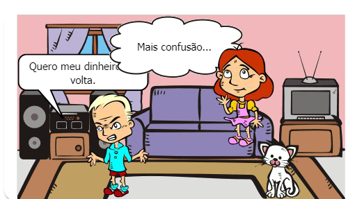 Zéu fica irritado por ter sua inscrição em um curso indeferida.