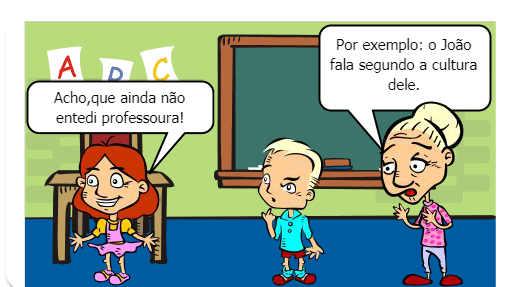 A saída de joão do interior da Bahia para estudar em São Paulo, não foi nada fácil para ele, pois ele vem de uma cultura diferente dos seus novos coleguinhas, e quase todas vezes que ele pronuncia uma palavra é motivo de risos, porque as palavras de João, são diferentes, ele fala segundo a sua região, a qual mora antes.