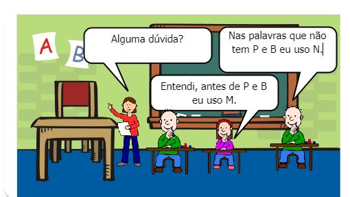 Ensinar os alunos de uma forma lúdica a refletir sobre o uso das letras M e N antes das consoantes e no final das silabas. 