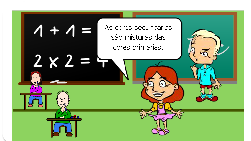 As cores e as misturas