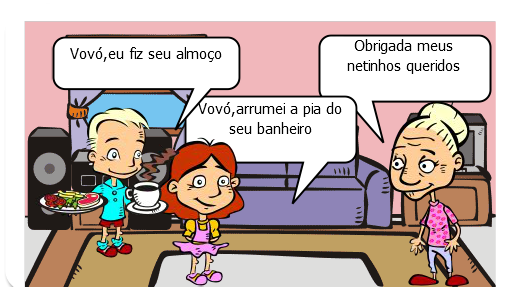 Uma historia sobre um menino e uma menina que se unem para ajudar sua avo