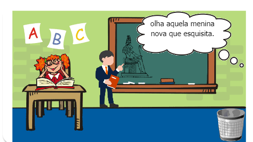 Esse gibi fala sobre uma menina que era regeitada pelas suas colegas porque ela era inteligente e pequena.