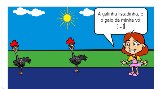 Susana é uma menina que adora fazer trocadilhos com as músicas.