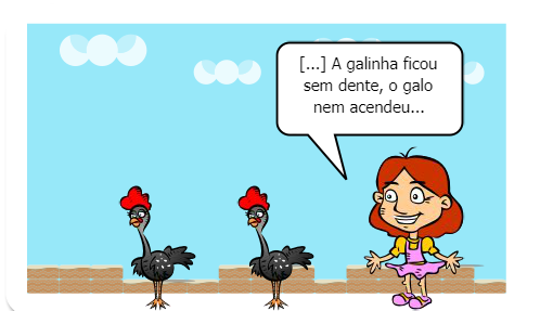 Susana é uma menina que adora fazer trocadilhos com as músicas.