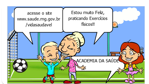O programa 
Academia da Saúde é uma
estrategia de promoção do cuidaddo com a saude, a partir da implantação de espaços publicos com infraestrutura e profissionais qualificados
