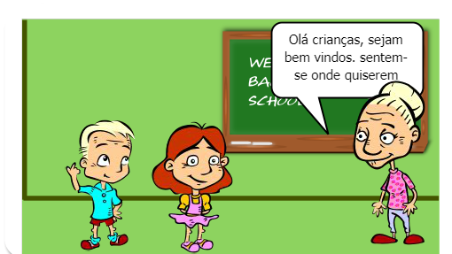 No primeiro dia de aula...