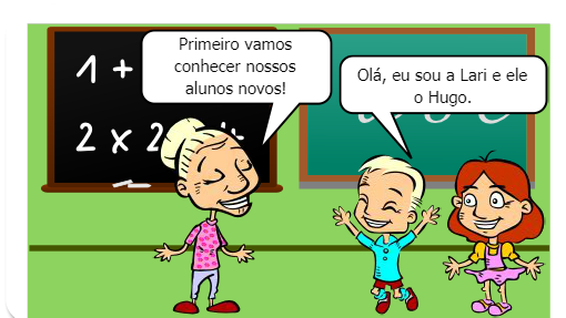 No primeiro dia de aula...