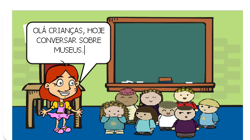 A história será em uma visita ao Museu Paranaense