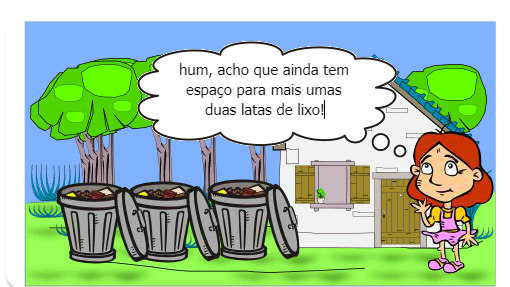 Esse gibi falo sobre a Carla que é uma menina gostava muito de acumular lixo em sua casa, quando Carla decide jogar seu lixo fora descobre que em sua cidade existe um lixão muito grande e fedorento. Como Carla fará para limpar to o lixão de sua cidada