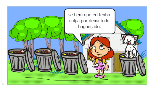 Esse gibi falo sobre a Carla que é uma menina gostava muito de acumular lixo em sua casa, quando Carla decide jogar seu lixo fora descobre que em sua cidade existe um lixão muito grande e fedorento. Como Carla fará para limpar to o lixão de sua cidada