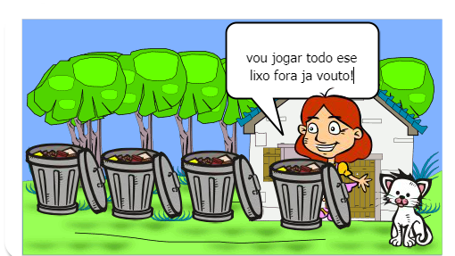 Esse gibi falo sobre a Carla que é uma menina gostava muito de acumular lixo em sua casa, quando Carla decide jogar seu lixo fora descobre que em sua cidade existe um lixão muito grande e fedorento. Como Carla fará para limpar to o lixão de sua cidada