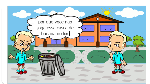 resido solido e quando voce ve um papel de bala pegar e jogar no lixo por que se todo mundo fazer isso o nosso planeta vai ser limpo