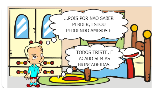 Um garoto alegre, que gostava sempre de ganhar em tudo um dia ele descobriu que ninguém ganha tudo...