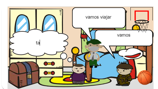 tres crianças que viajam para todos os lugares..