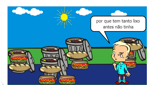 olá meu nome é emanuel e estou fazendo uma historinha sobre residuos solidos 