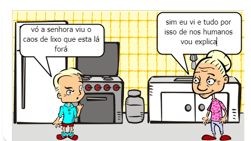 olá meu nome é emanuel e estou fazendo uma historinha sobre residuos solidos 