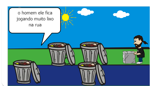 olá meu nome é emanuel e estou fazendo uma historinha sobre residuos solidos 