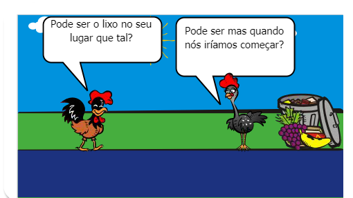 Nessa fabula, vamos falar sobre a conscientização do lixo.