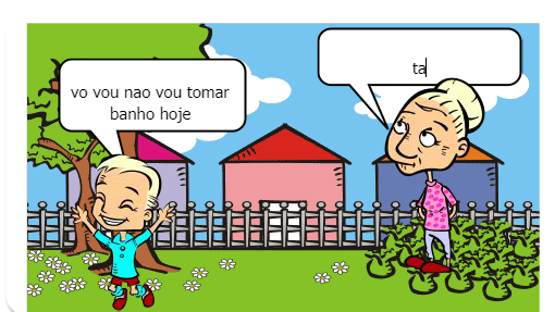 um dia sem tomar banho