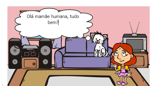 Conta história de um gato muito danado