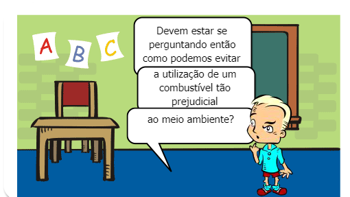 A história criada tem como objetivo alertar jovens sobre o uso de uma das fontes de combustíveis mais conhecidas, porém que tem causado grande desastre ambiental.
