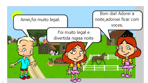 Três grandes amigos, Catarine, Larissa e Leonardo em um belo passeio pela fazenda. 