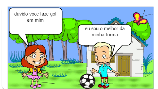 um menino jogando futebol e seus amigos jogando ele era o melhor da escola 