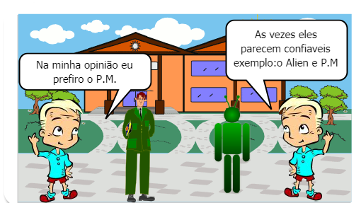 Um menino ensinando a fiscalizar os políticos 
