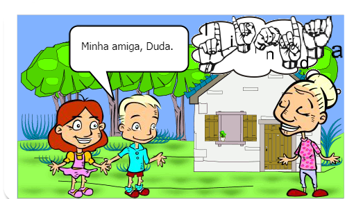 Pedrinho vai visitar a vovó e leva um amiguinha.