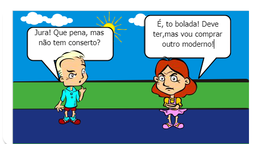 HIstória sobre uso consciente dos recursos naturais, consumo excessivo de bens.