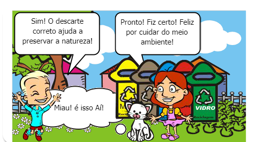 Aprendendo a descartar o lixo