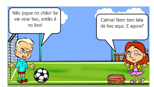 Aprendendo a descartar o lixo