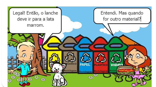 Aprendendo a descartar o lixo