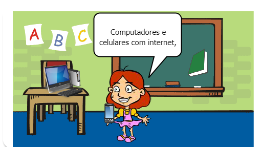 Podemos usar celulares e computadores nas aulas