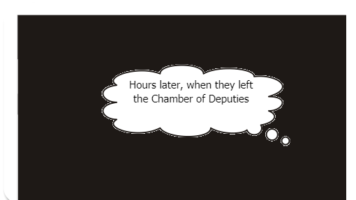 A girl and a boy meet in the Chamber of Deputies and discover an Impeachment.