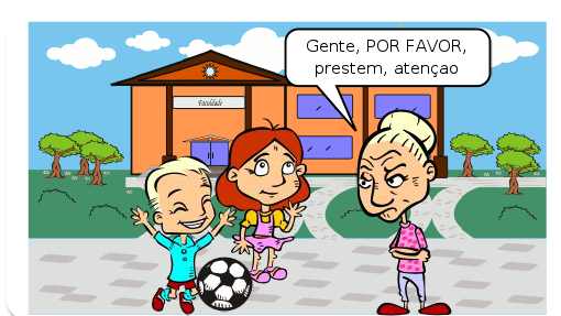 um dia de aula!